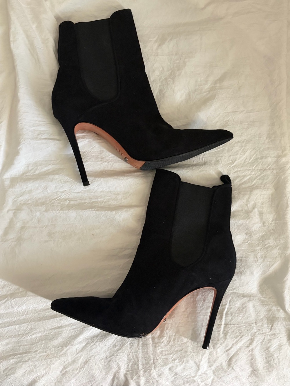 Schutz Black Suede Women’s Basia Booties Size 10